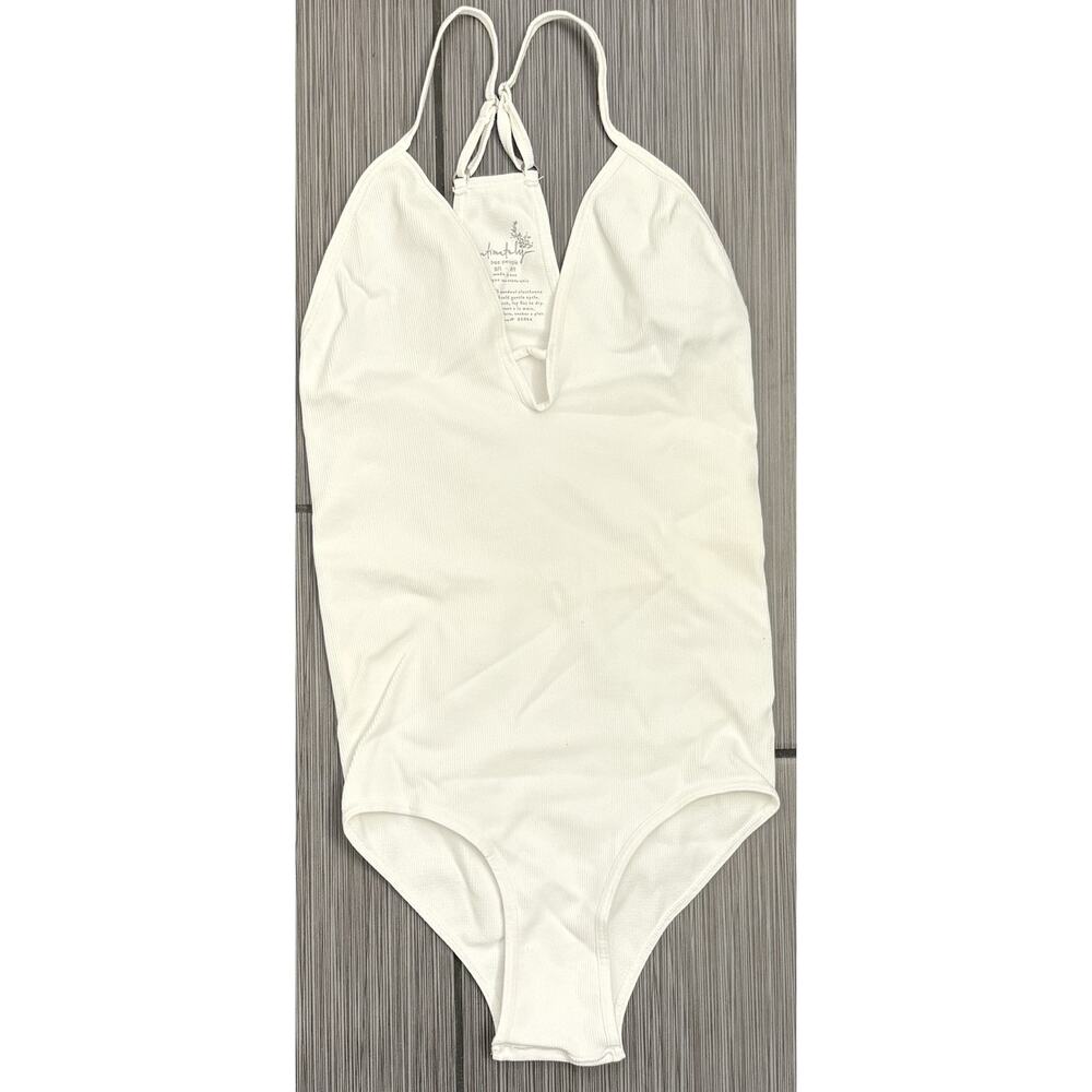 Free People Intimately Move Along Bodysuit White Size XS/S Stretch